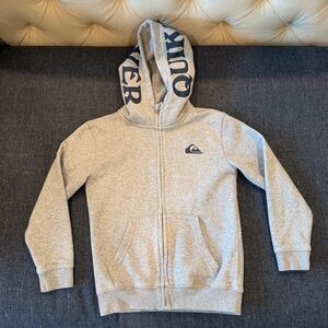 Quiksilver zip-up hoodie sweatshirt kids XS boys girls surfer jacket coat